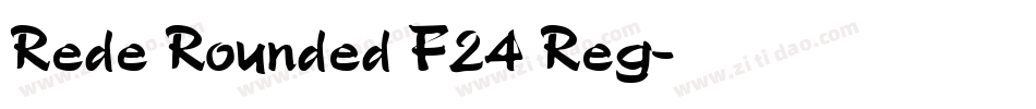 Rede Rounded F24 Reg字体转换